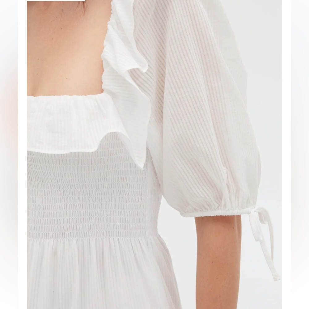 The Corinne Nap Dress White Shadow Stripe from Hill House size XXS - Picture 3 of 16